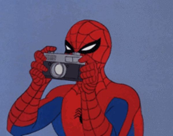 High Quality 60's Spider-Man Camera Blank Meme Template