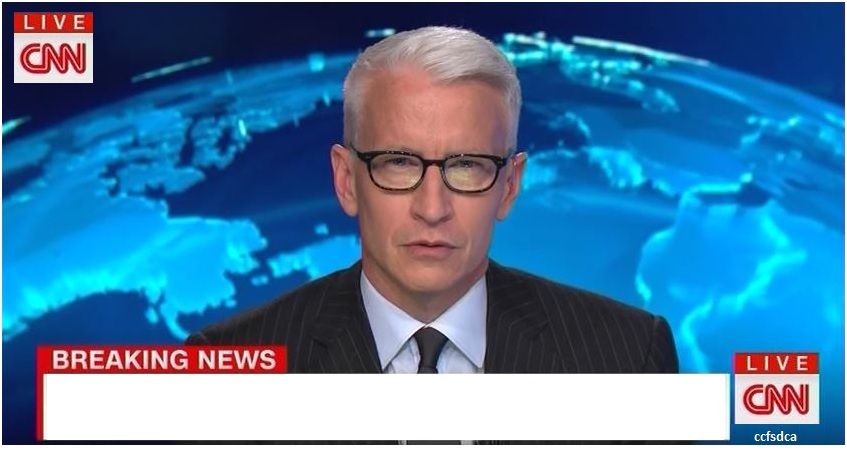 CNN Breaking News Anderson Cooper Blank Meme Template