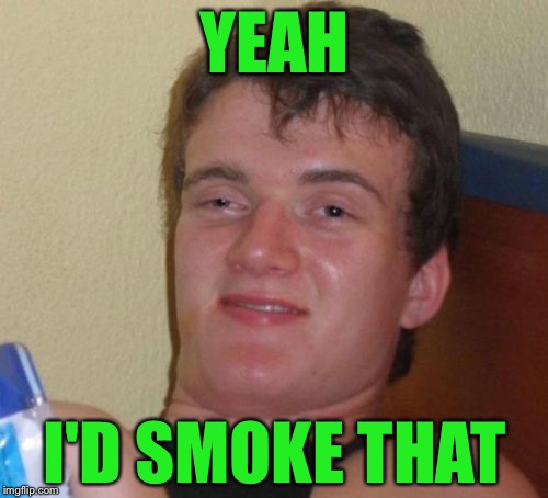 10 Guy Meme | YEAH I'D SMOKE THAT | image tagged in memes,10 guy | made w/ Imgflip meme maker