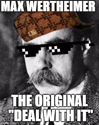 MAX WERTHEIMER; THE ORIGINAL "DEAL WITH IT" | made w/ Imgflip meme maker