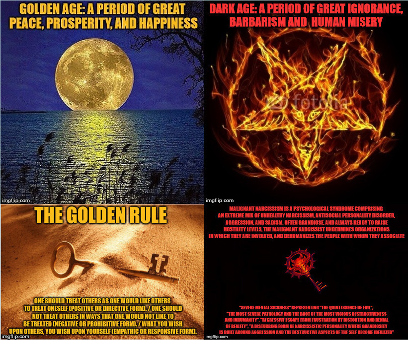 Golden moon and rising sun. | image tagged in golden moon,the golden rule,golden age,rising sun,malignant narcissism,dark age | made w/ Imgflip meme maker