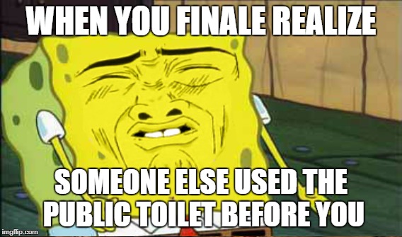 grossed out | WHEN YOU FINALE REALIZE; SOMEONE ELSE USED THE PUBLIC TOILET BEFORE YOU | image tagged in gross | made w/ Imgflip meme maker