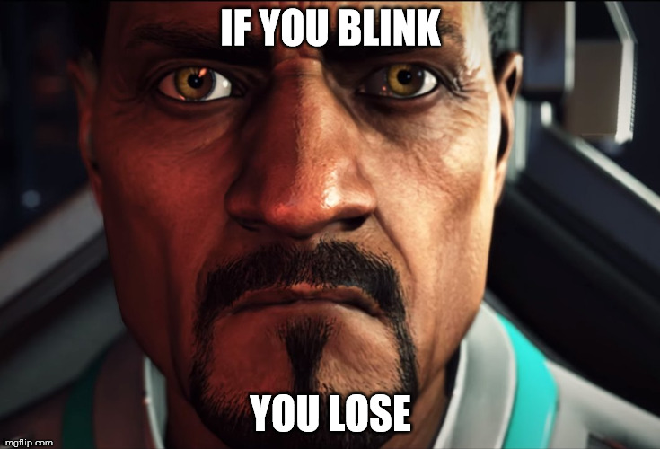 IF YOU BLINK; YOU LOSE | made w/ Imgflip meme maker