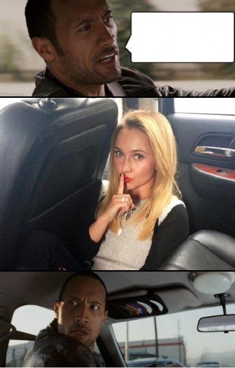 the rock driving [ d-_-b TEMPLATE ] Meme Generator - Imgflip