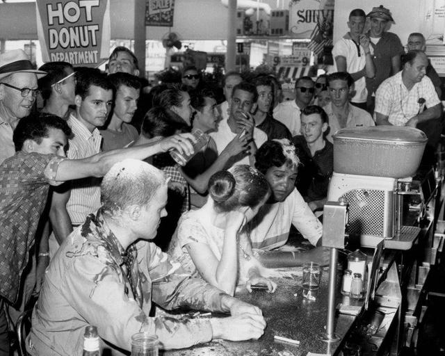 High Quality Lunch Counter Protest Blank Meme Template
