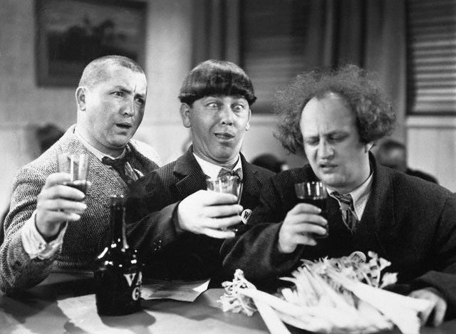 High Quality 3 stooges drink Blank Meme Template