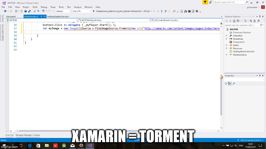 XAMARIN = TORMENT | made w/ Imgflip meme maker