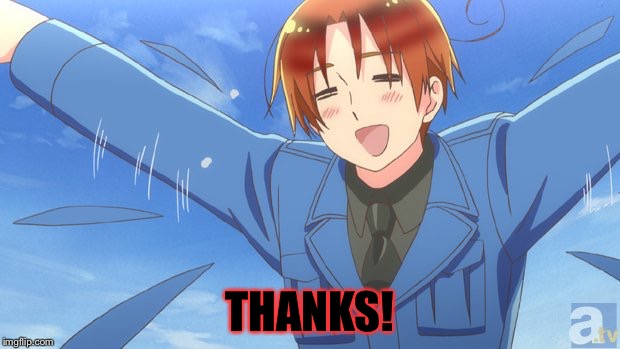 Aph Italy | THANKS! | image tagged in aph italy | made w/ Imgflip meme maker
