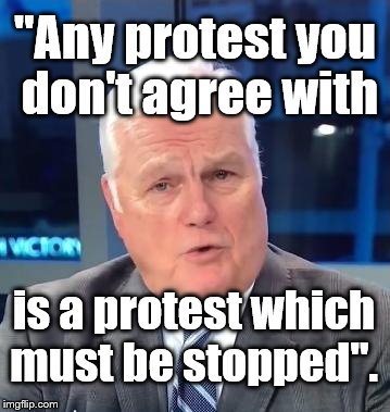 Dale Hansen | "Any protest you don't agree with; is a protest which must be stopped". | image tagged in football,sports,martin luther king jr | made w/ Imgflip meme maker