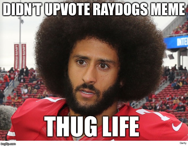 DIDN’T UPVOTE RAYDOGS MEME THUG LIFE | made w/ Imgflip meme maker