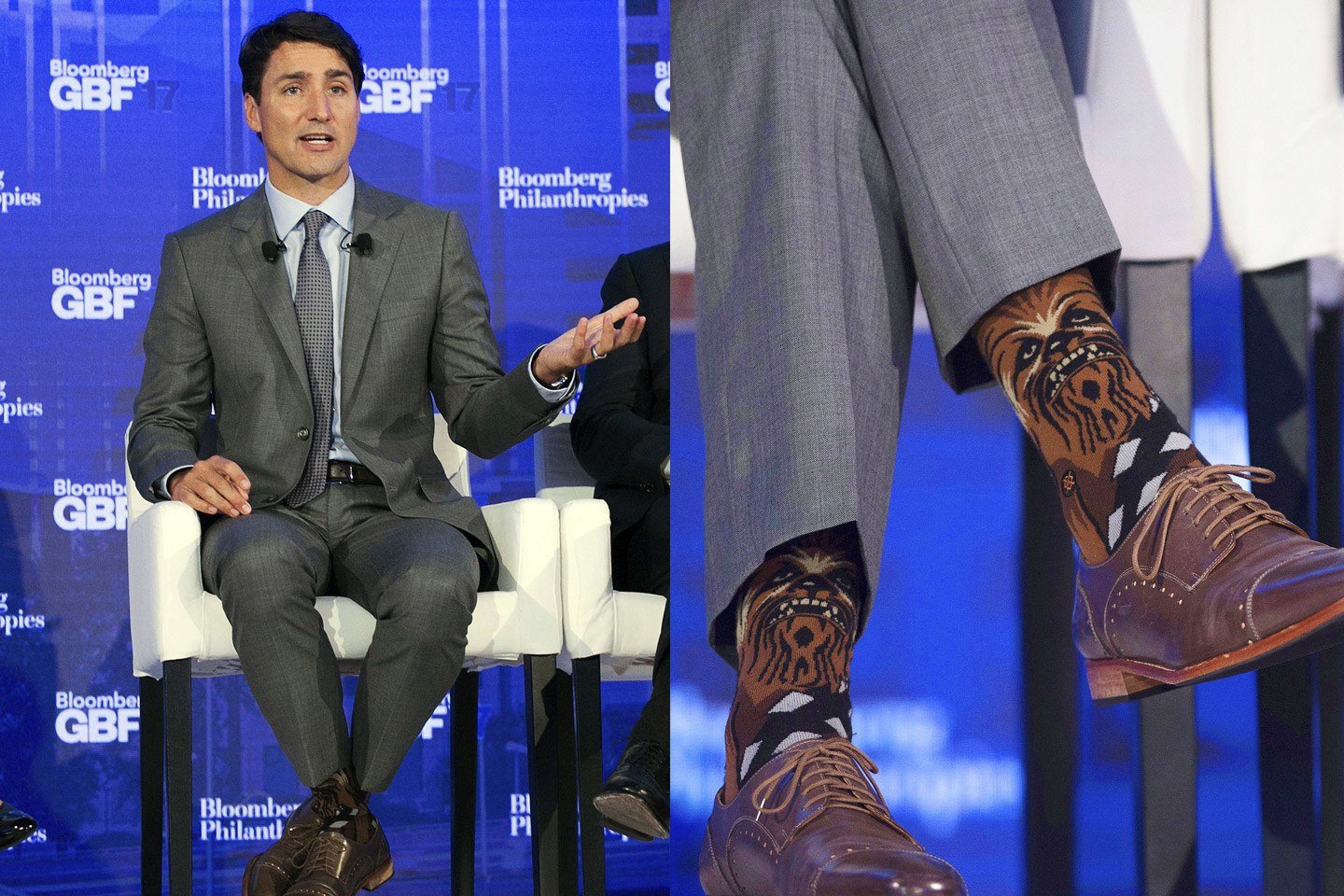 High Quality trudeau chewbacca socks Blank Meme Template