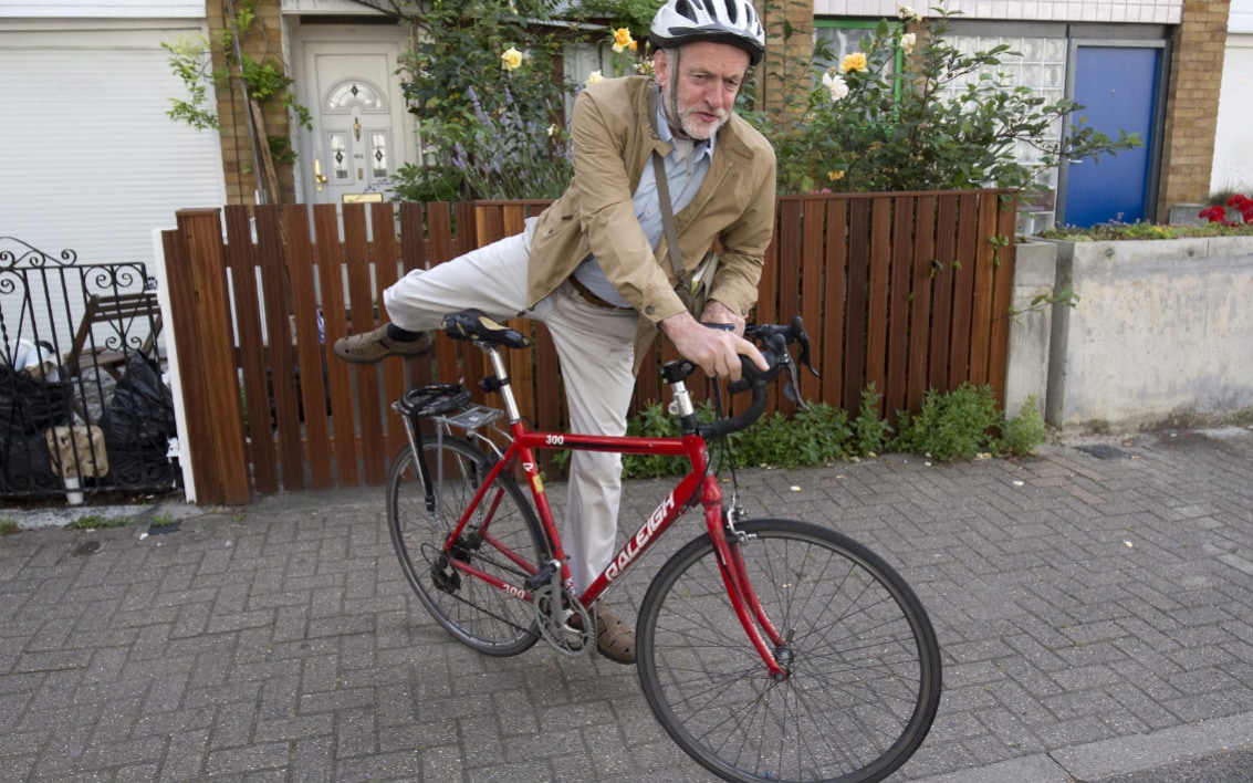 High Quality Jeremy corbyn bike Blank Meme Template