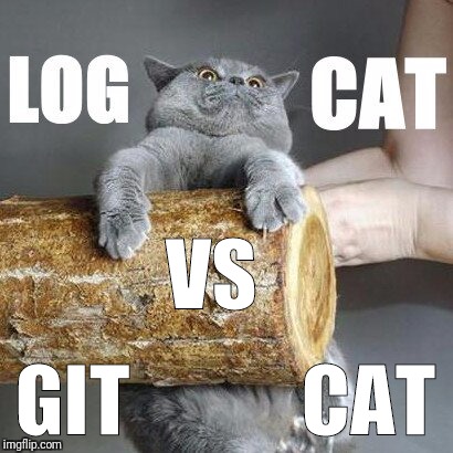 VS GIT CAT | made w/ Imgflip meme maker