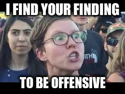 I FIND YOUR FINDING TO BE OFFENSIVE | made w/ Imgflip meme maker