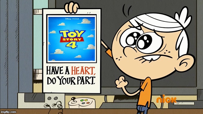 image tagged in lincoln,toy story,pixar,loud house | made w/ Imgflip meme maker