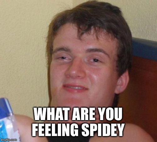 10 Guy Meme | WHAT ARE YOU FEELING SPIDEY | image tagged in memes,10 guy | made w/ Imgflip meme maker