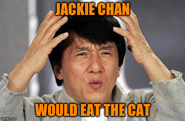 JACKIE CHAN WOULD EAT THE CAT | made w/ Imgflip meme maker