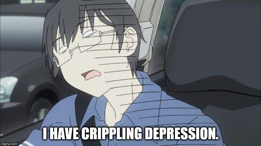 I Have Crippling Depression. | I HAVE CRIPPLING DEPRESSION. | image tagged in idubbbztv | made w/ Imgflip meme maker