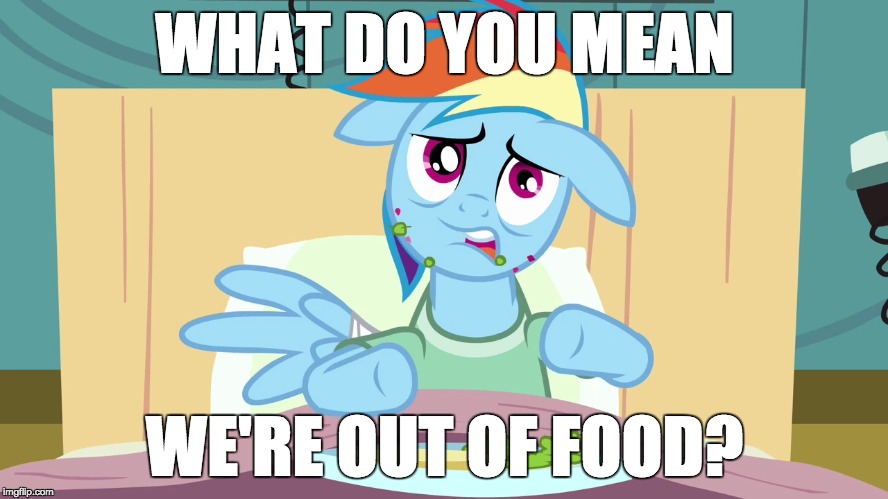 WHAT DO YOU MEAN; WE'RE OUT OF FOOD? | made w/ Imgflip meme maker