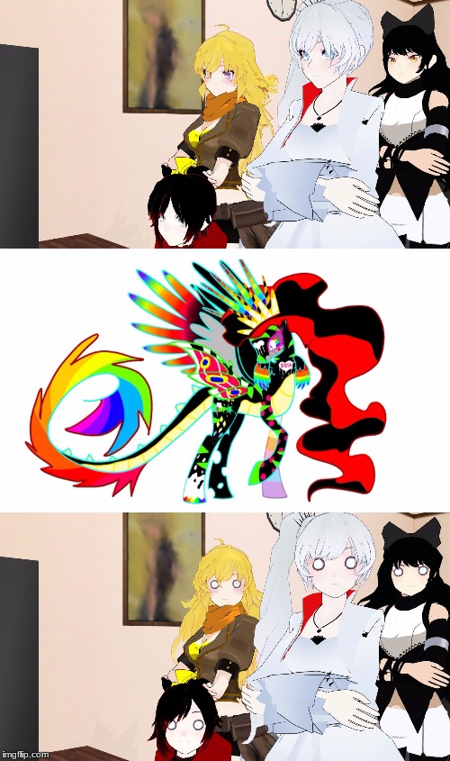Terrible MLP ocs | image tagged in rwby reaction | made w/ Imgflip meme maker