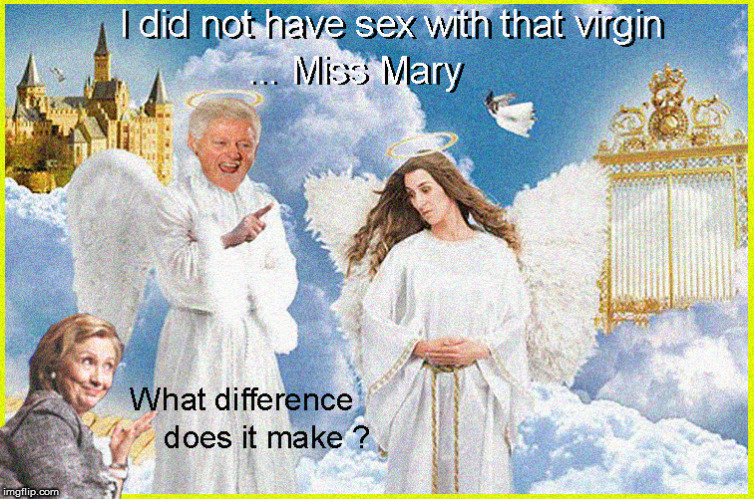 Reverend Hillary's Bible Stories | image tagged in reverend clinton,current events,politics lol,funny,funny memes,virgin mary | made w/ Imgflip meme maker