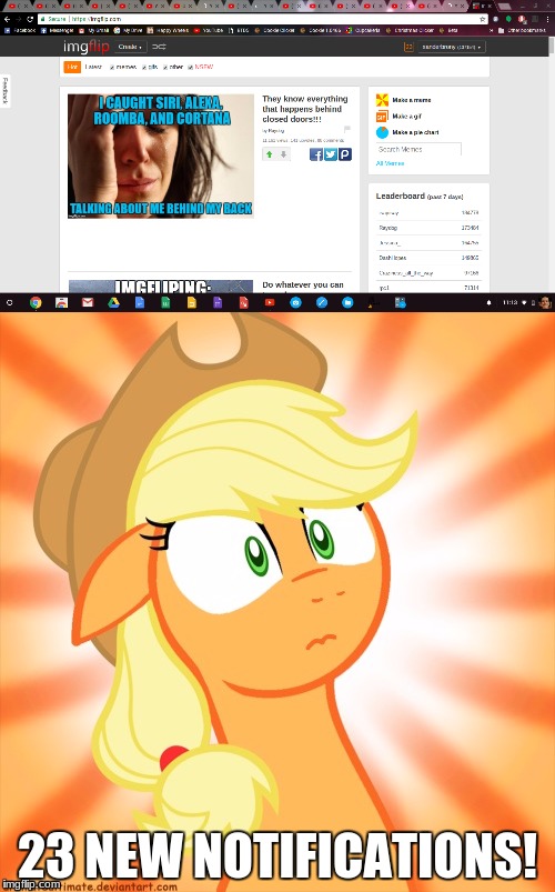 23 NEW NOTIFICATIONS! | made w/ Imgflip meme maker