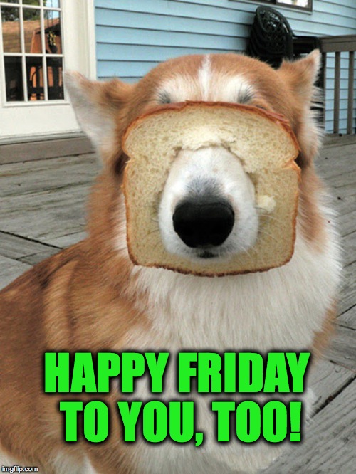 HAPPY FRIDAY TO YOU, TOO! | made w/ Imgflip meme maker