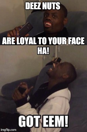 DEEZ NUTS ARE LOYAL TO YOUR FACE | made w/ Imgflip meme maker