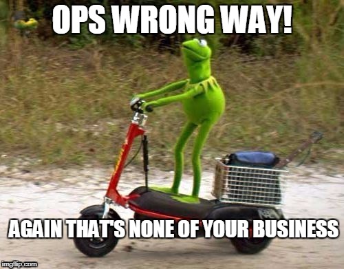 OPS WRONG WAY! AGAIN THAT'S NONE OF YOUR BUSINESS | image tagged in ops | made w/ Imgflip meme maker