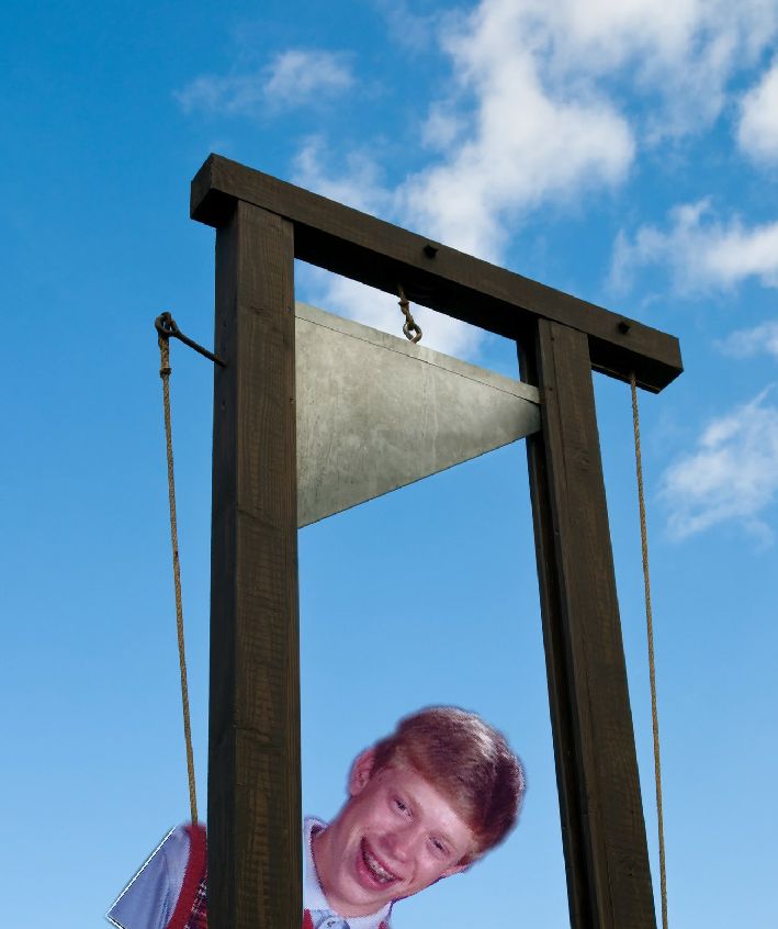 High Quality Guillotine Brian Blank Meme Template