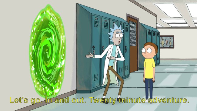 High Quality rick and morty 20 minute adventure Blank Meme Template