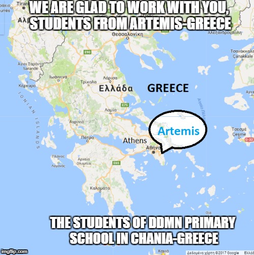Glad to work with you | WE ARE GLAD TO WORK WITH YOU, STUDENTS FROM ARTEMIS-GREECE; THE STUDENTS OF DDMN PRIMARY SCHOOL IN CHANIA-GREECE | image tagged in etwinning,school | made w/ Imgflip meme maker