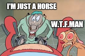 I'M JUST A HORSE W.T.F.MAN | made w/ Imgflip meme maker