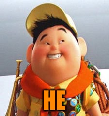 Russell | HE | image tagged in russell | made w/ Imgflip meme maker