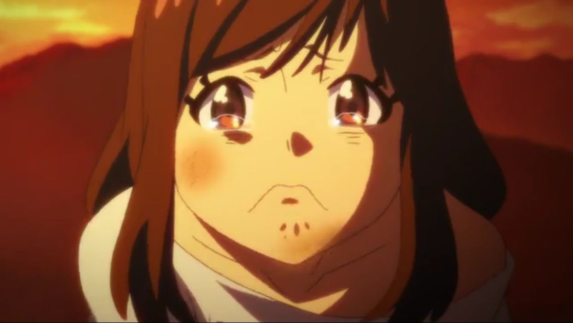 Sad anime face 1 Blank Template - Imgflip
