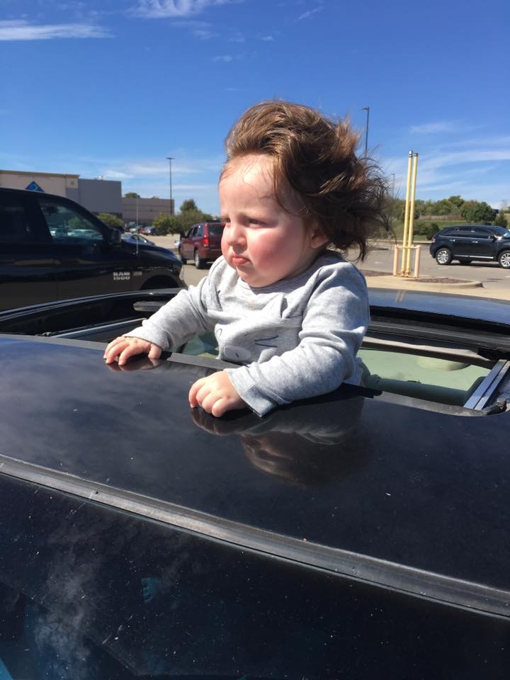 Are you as American as a baby with a mullet in a Sunroof ? I DOU Blank Meme Template