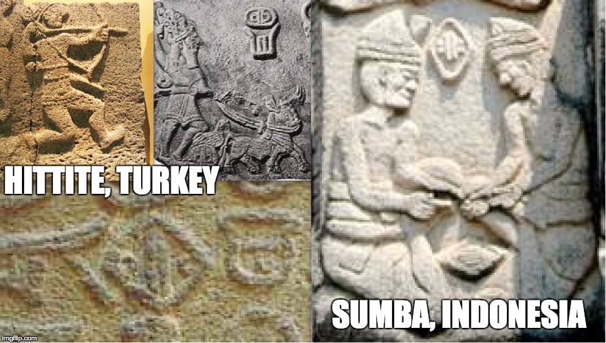 HITTITE, TURKEY; SUMBA, INDONESIA | image tagged in meme | made w/ Imgflip meme maker
