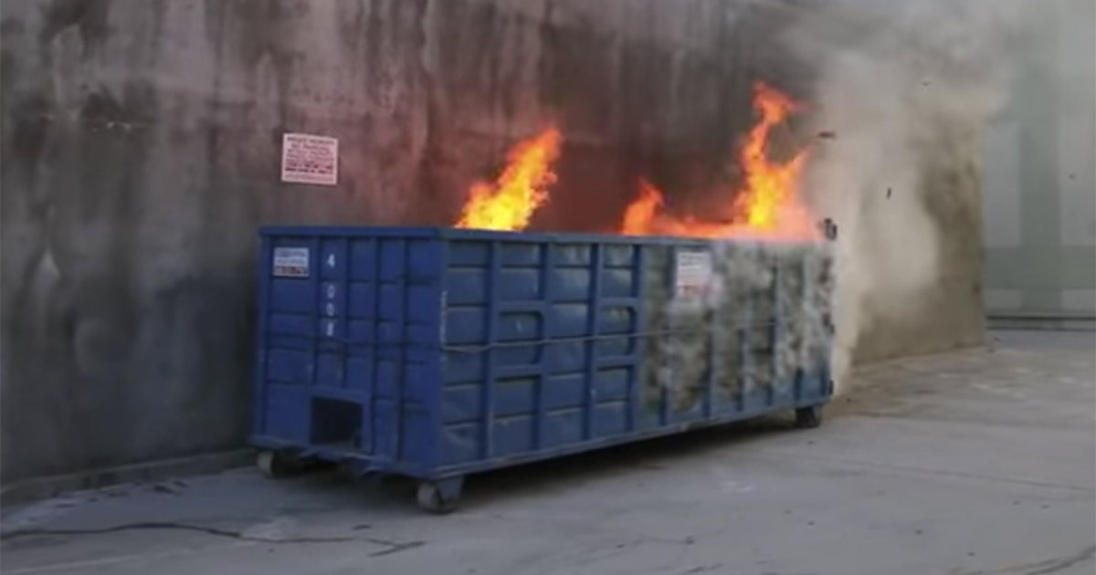 High Quality Dumpster Fire Blank Meme Template