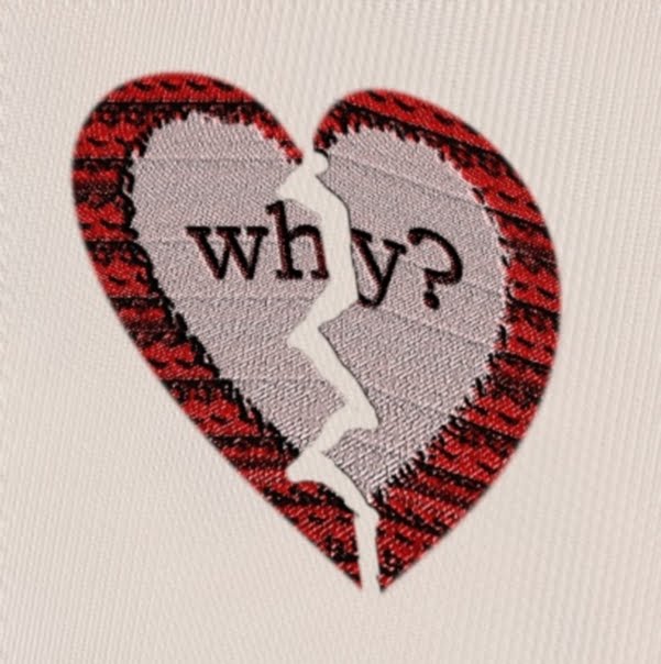 High Quality Why ? Broken heart image  Blank Meme Template