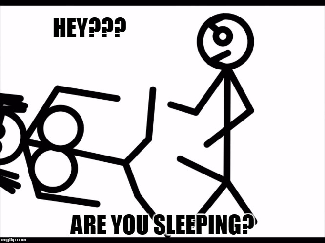 HEY??? ARE YOU SLEEPING? | made w/ Imgflip meme maker