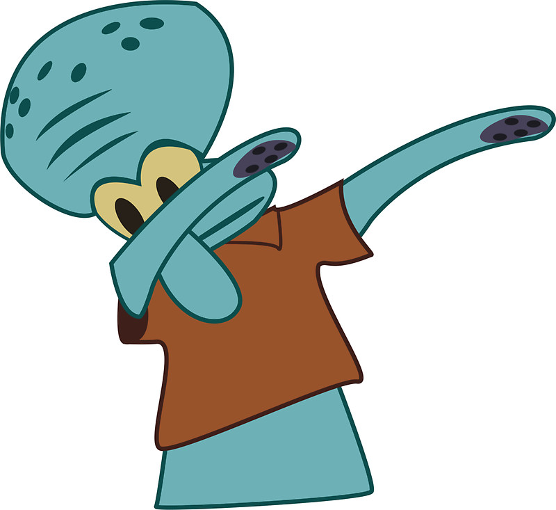 High Quality Squid ward Dab Blank Meme Template