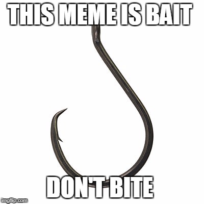 THIS MEME IS BAIT DON'T BITE | made w/ Imgflip meme maker