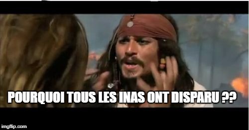 Why Is The Rum Gone Meme | POURQUOI TOUS LES INAS ONT DISPARU ?? | image tagged in memes,why is the rum gone | made w/ Imgflip meme maker