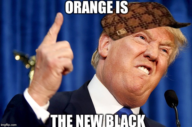 Donald Trump | ORANGE IS; THE NEW BLACK | image tagged in donald trump,scumbag | made w/ Imgflip meme maker
