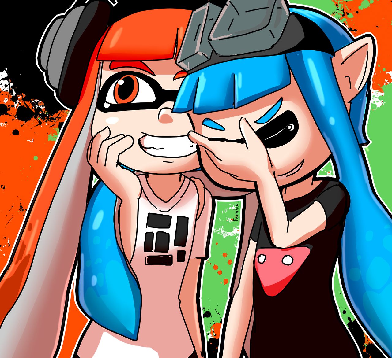 splatoon laughing at cod players Blank Meme Template