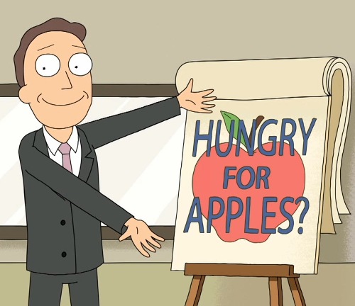 High Quality Jerry Smith: Hungry for Apples? (Rick and Morty) Blank Meme Template