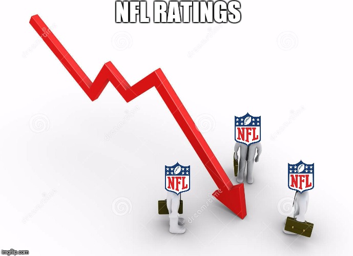 NFL RATINGS | image tagged in nfl,nfl memes | made w/ Imgflip meme maker