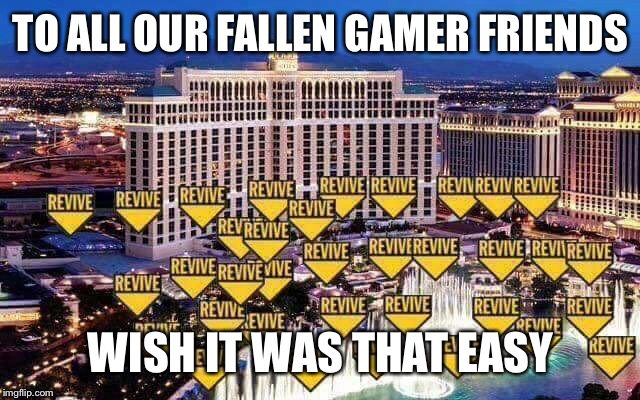 Life is fragile  | TO ALL OUR FALLEN GAMER FRIENDS; WISH IT WAS THAT EASY | image tagged in meme | made w/ Imgflip meme maker