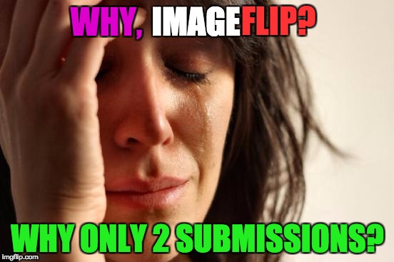 WHY?!?!?! DX | FLIP? IMAGE; WHY, WHY ONLY 2 SUBMISSIONS? | image tagged in memes,first world problems,why,imgflip,sad,crying | made w/ Imgflip meme maker