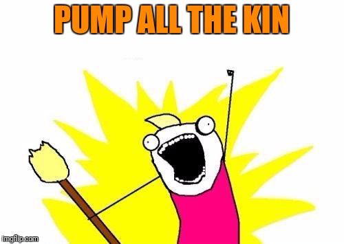 X All The Y Meme | PUMP ALL THE KIN | image tagged in memes,x all the y | made w/ Imgflip meme maker